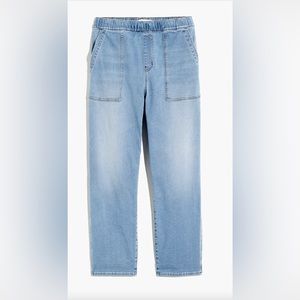 Madewell Pull-On Relaxed Jeans in a Bellview Wash